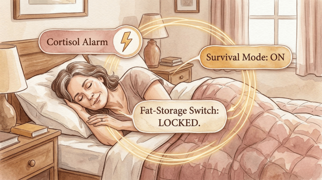 cortisol-night-fat-storage